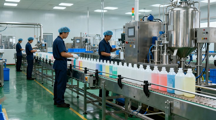 瓶罐吹干机对日化瓶身表面除水具有关键作用